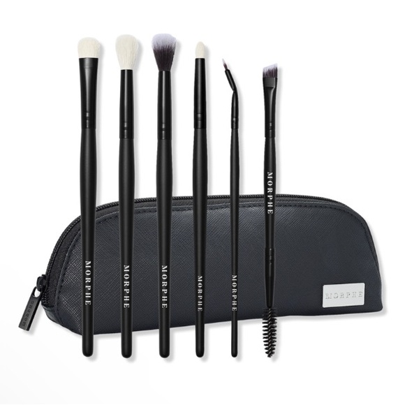 MORPHE 🎉HP🎉 Eye Stunners 6 Piece Brush Collection & Bag ($56 Value) 🆕 - Picture 2 of 6
